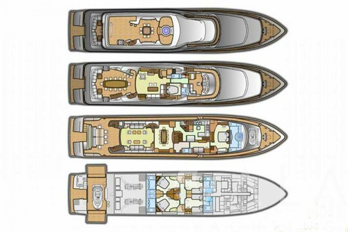 2004 CRN Yachts Feretti Custom Line 128 for sale (photo 2)