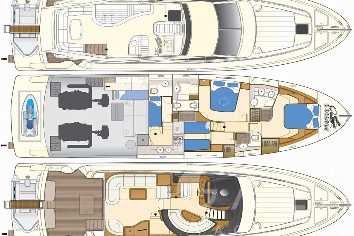 2003 FERRETTI YACHTS Ferretti 590 in vendita (photo 2)
