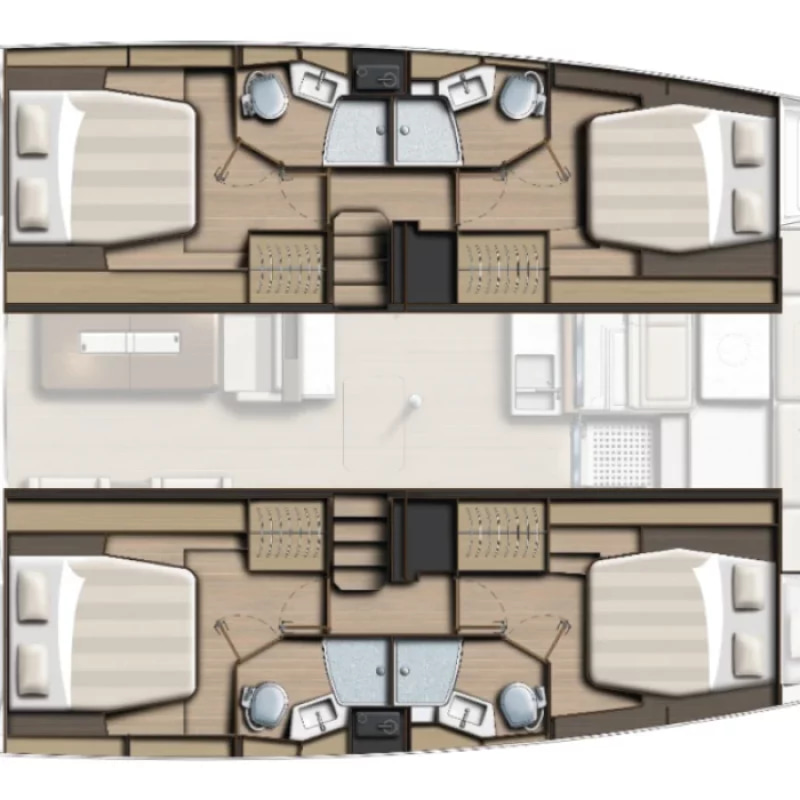 2022 Bali Catamarans 4.4 Openspace zu chartern (photo 13)