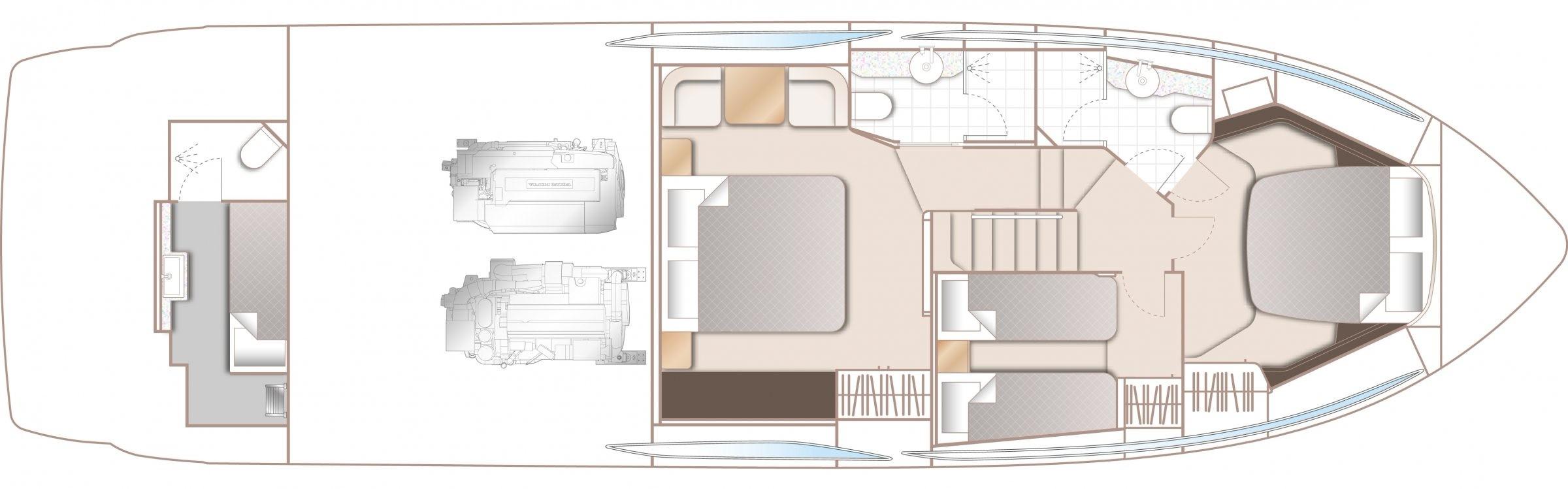2019 Princess Yachts F55 zu verkaufen (photo 39)