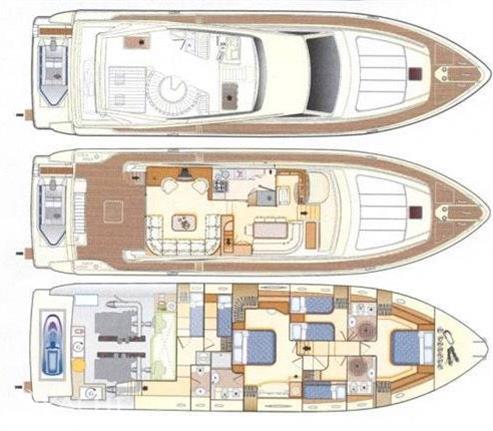 2001 Ferretti Yachts 680 zu verkaufen (photo 12)