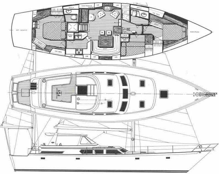 1986 Gulfstar 54 Sailcruiser zu verkaufen (photo 81)