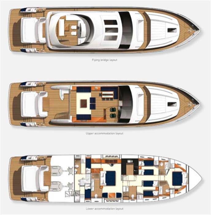 2009 Princess V85 zu verkaufen (photo 5)