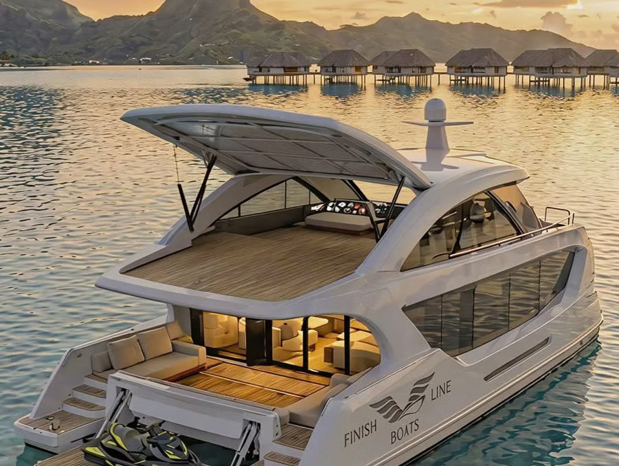 2026 Finish Line Boats SIGNATURE COLLECTION: Hybrid-Zero Diesel/Emission Ocean Catamaran zu verkaufen (photo 2)