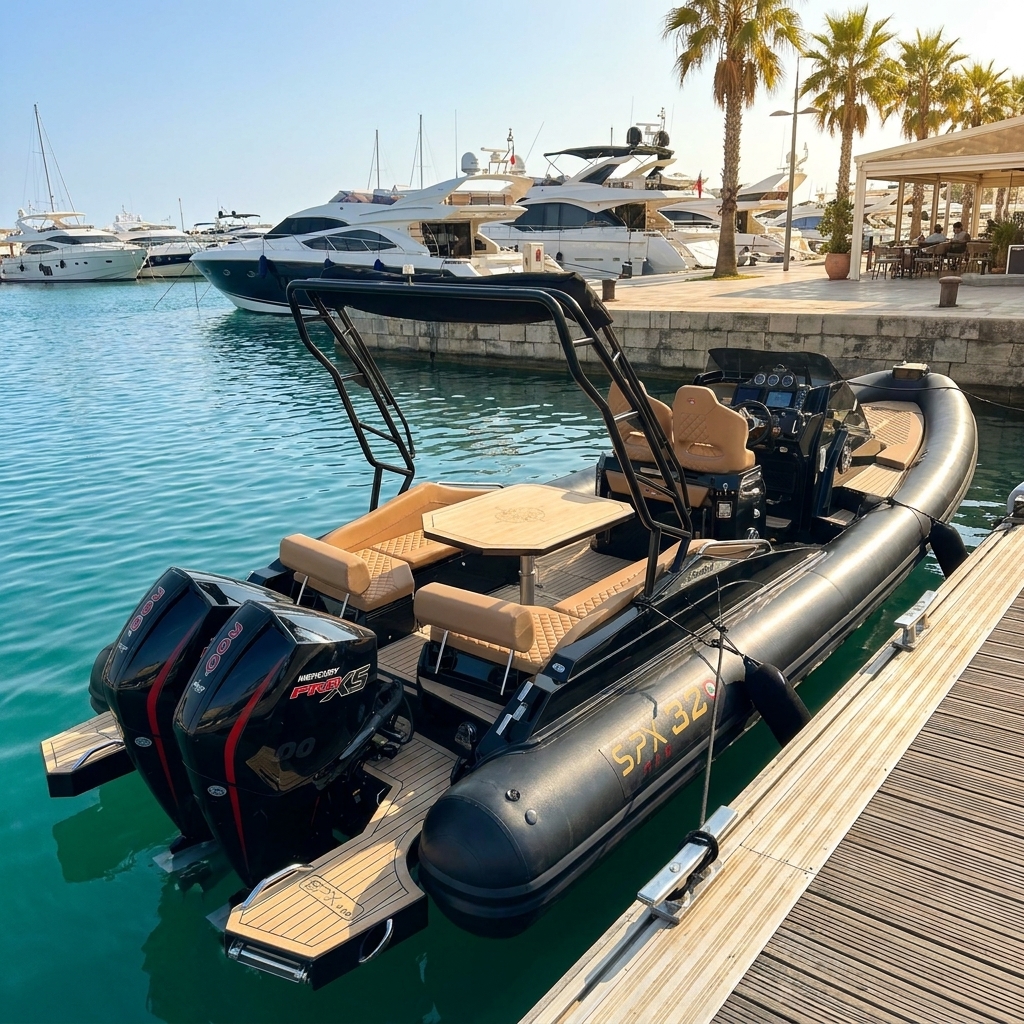 2024 SPX RIB 32 Dinette + Mercury 2x 300 HP – Demonstration Boat zu verkaufen (photo 5)