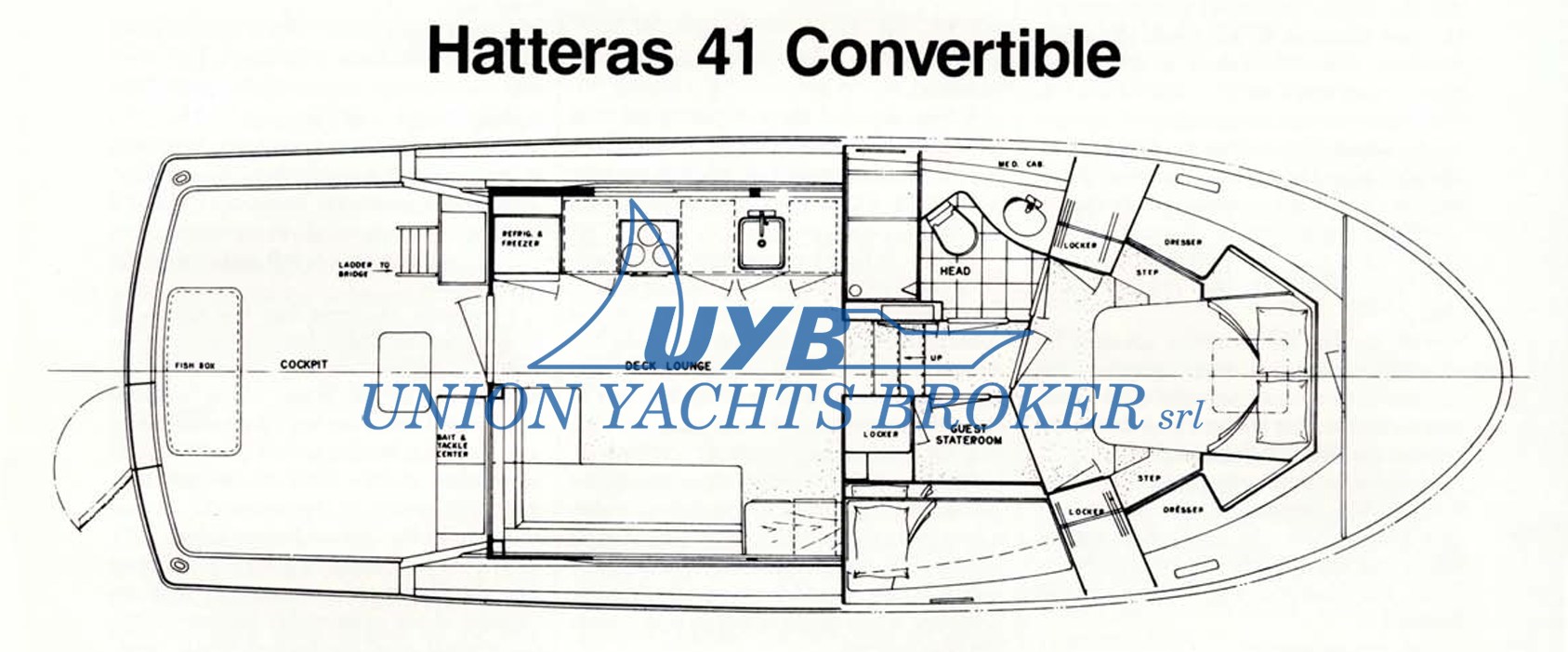 1990 Hatteras 41 Convertible te koop (photo 4)