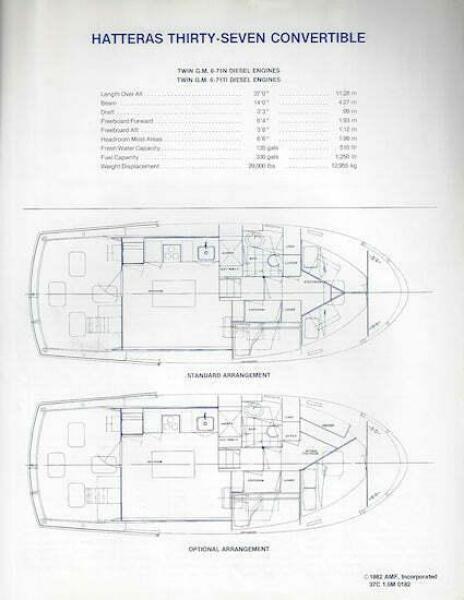 1979 Hatteras 37 Convertible zu verkaufen (photo 18)